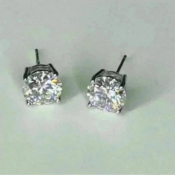 Moissanite 2 c.t.w Earrings GRA CERTIFIED - Picture 8 of 12